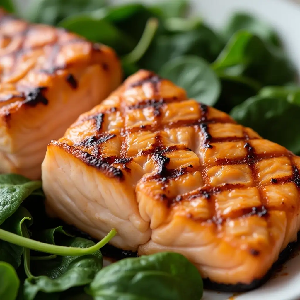 grilled salmon salad