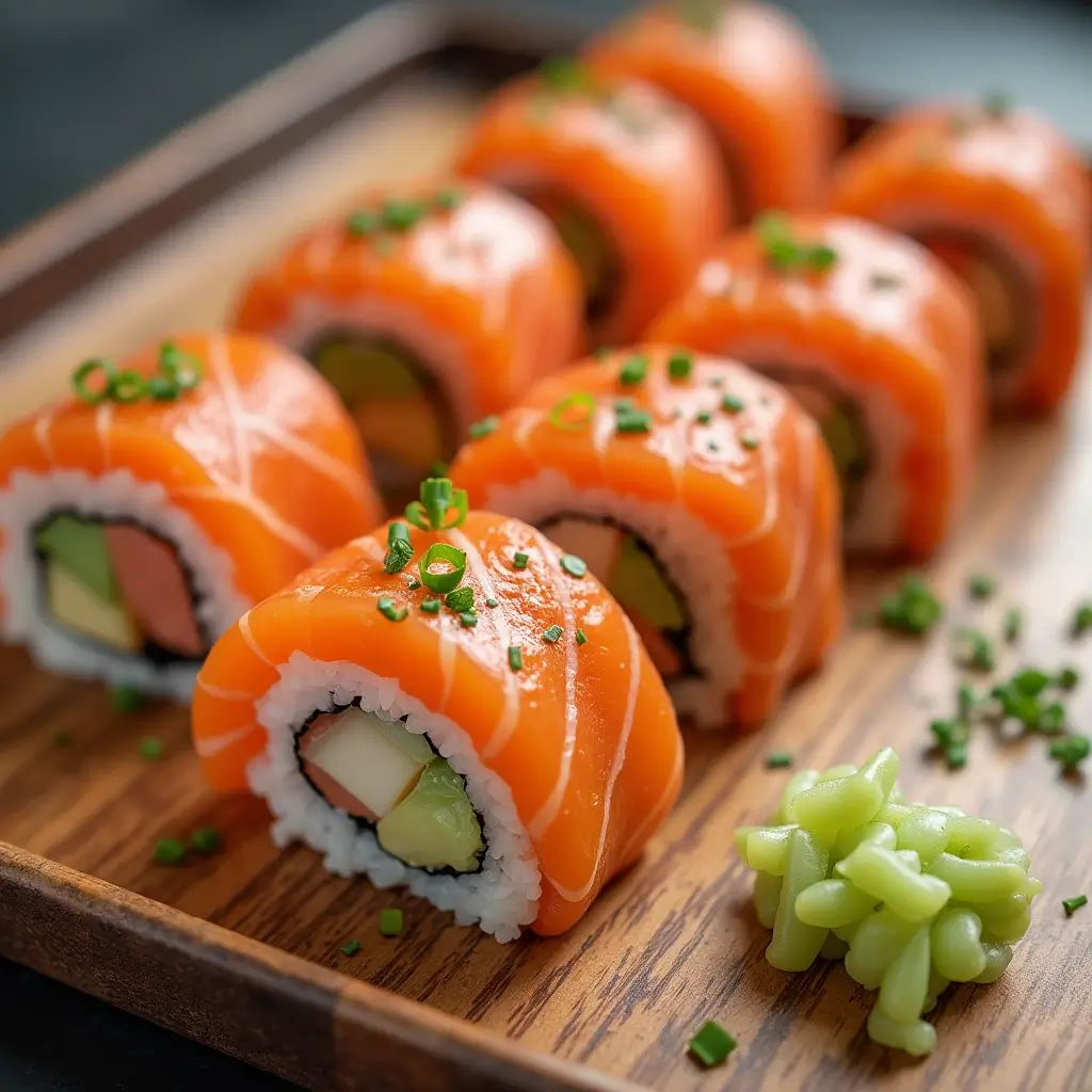 bake salmon sushi