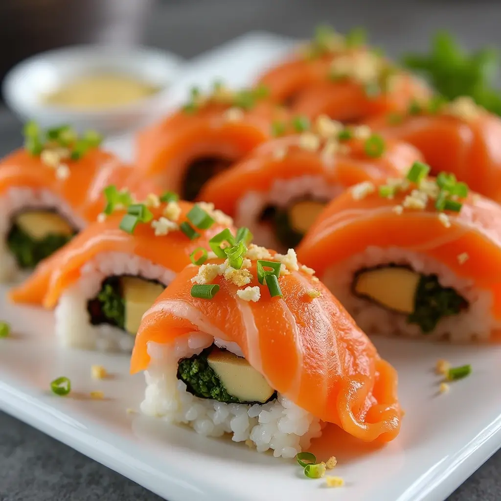 bake salmon sushi