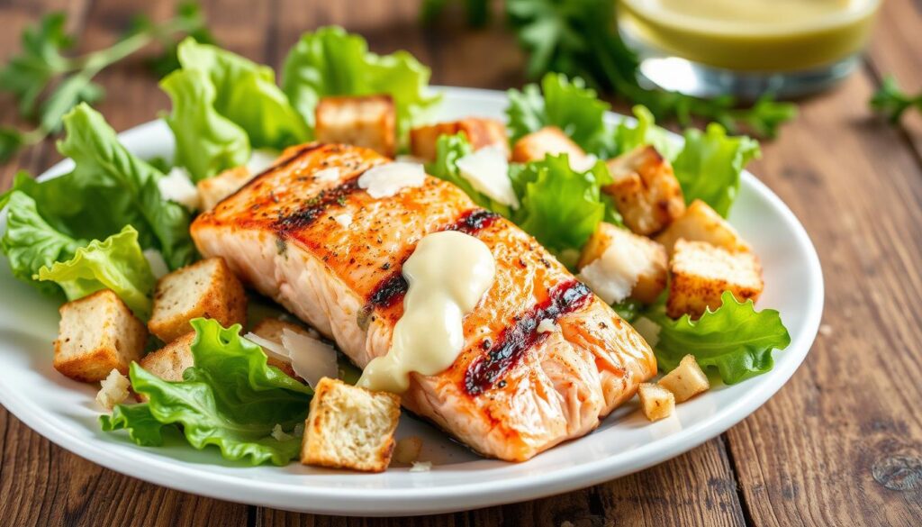 Salmon Caesar Salad