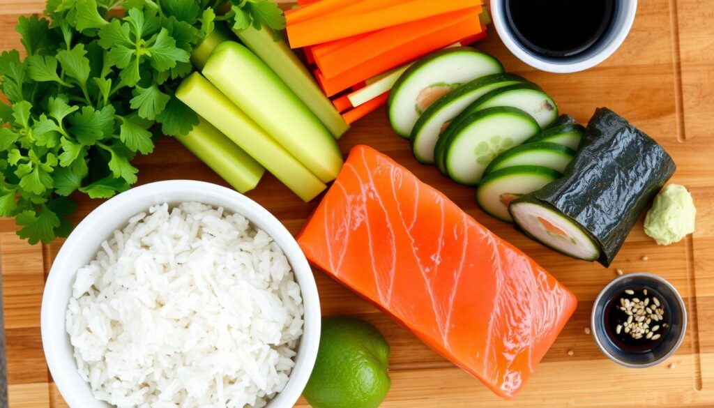 Essential Equipment and Ingredients for Baked Salmon Sushi