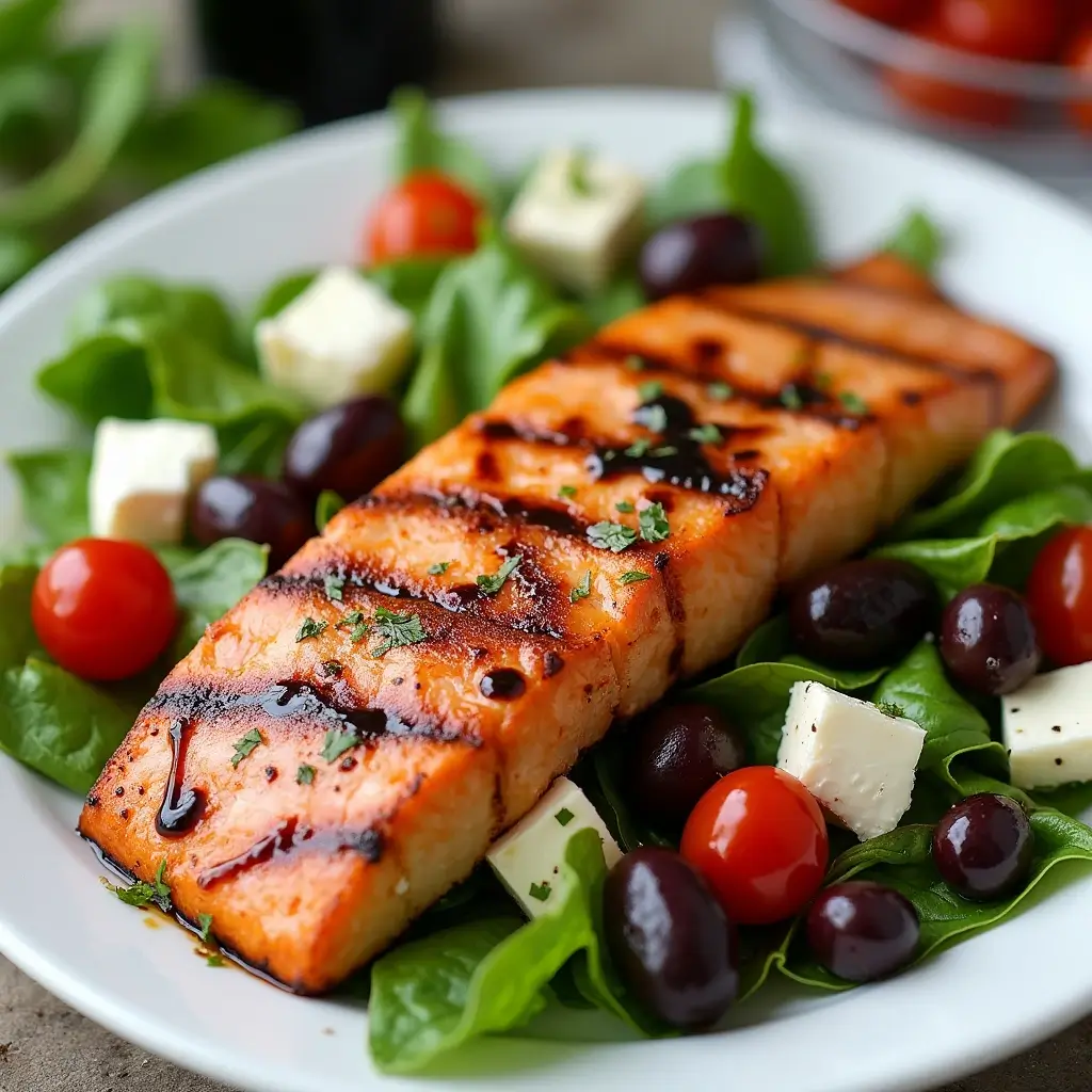 grilled salmon salad