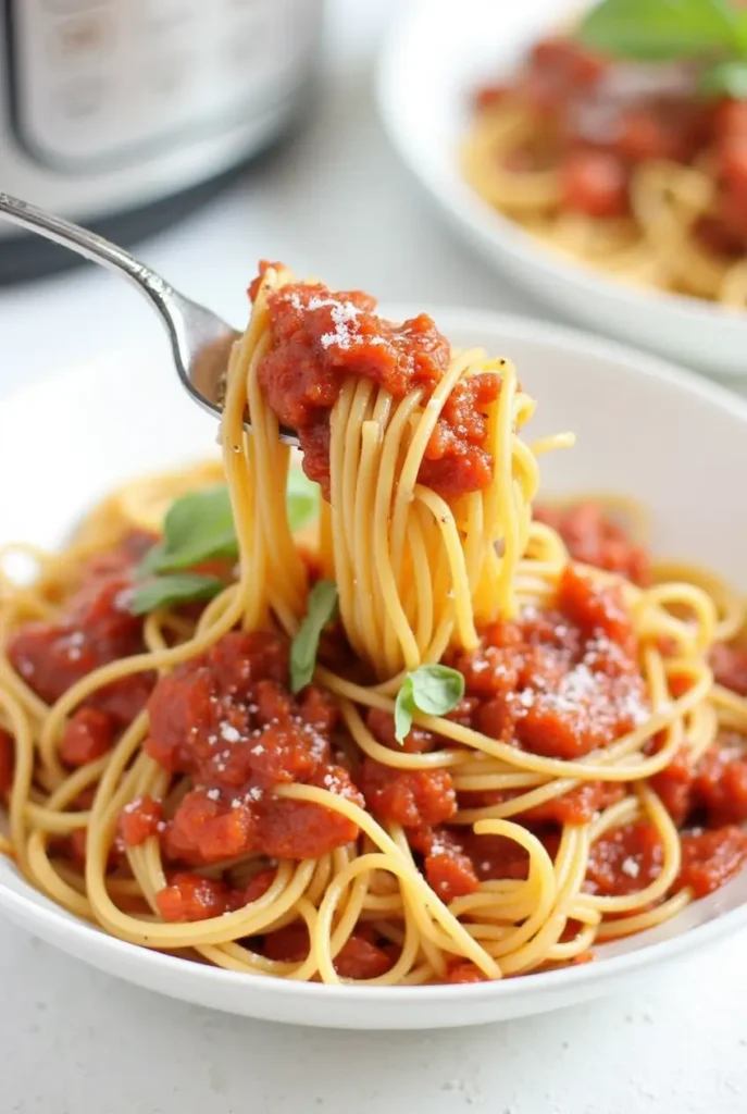 An infographic showing storage tips for Tomato Basil Pasta, including refrigeration, freezing, and make-ahead methods with clear labels and icons