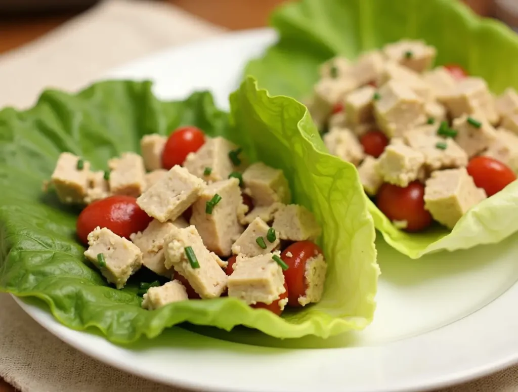 Tuna Salad Lettuce Wraps