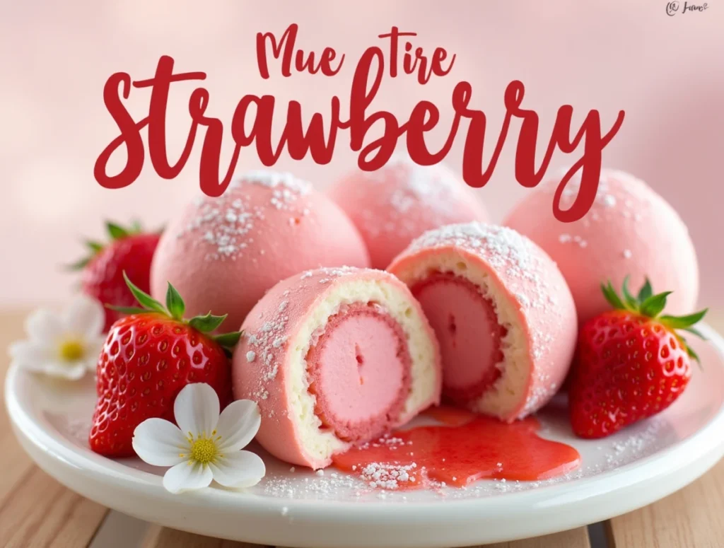 Strawberry Mochi Ice Cream