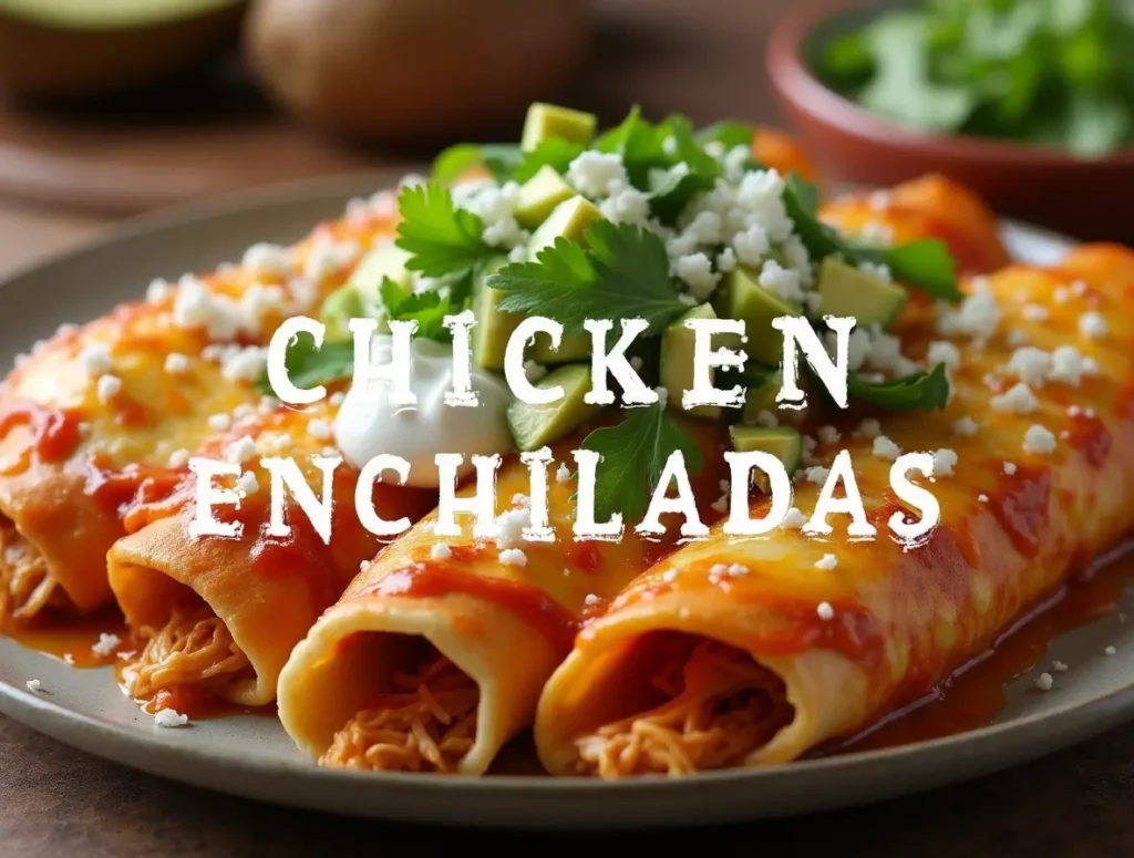 Cheesy Chicken Enchiladas