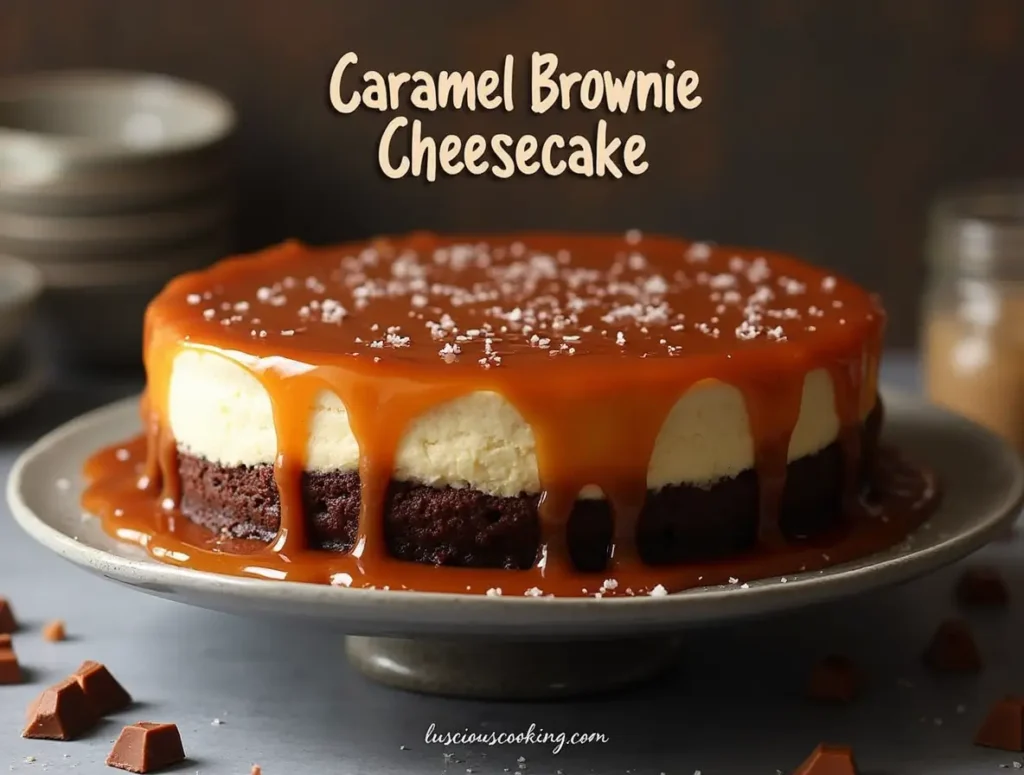 Caramel Brownie Cheesecake