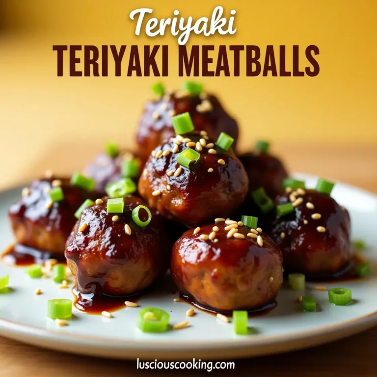 Teriyaki Meatballs