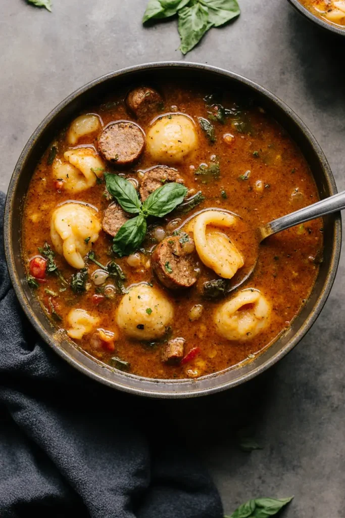 Sausage Tortellini Soup